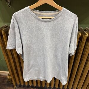 Joseph Abboud Mens XL Modern Fit Crew‎ Neck T Shirt Gray Herringbone Cotton